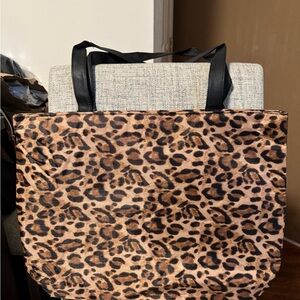 Leopard Print  Large Tote